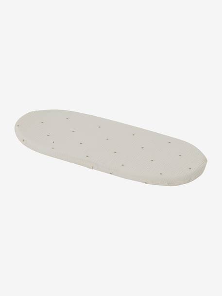 Babywieg van ENVIE DE FRAISE van natuurlijke gevlochten vezels beige+saliegroen+zNATUREL - vertbaudet enfant 