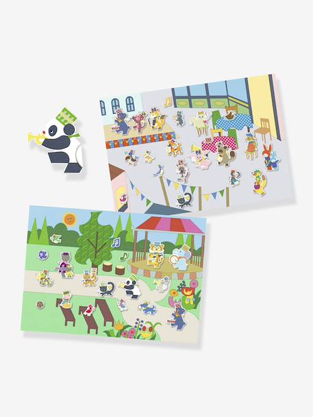 Verplaatsbare stickers Fanfare DJECO groen - vertbaudet enfant 