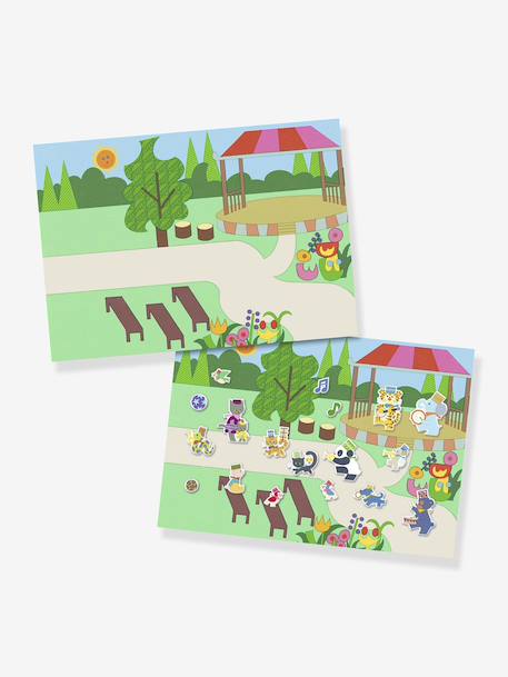 Verplaatsbare stickers Fanfare DJECO groen - vertbaudet enfant 