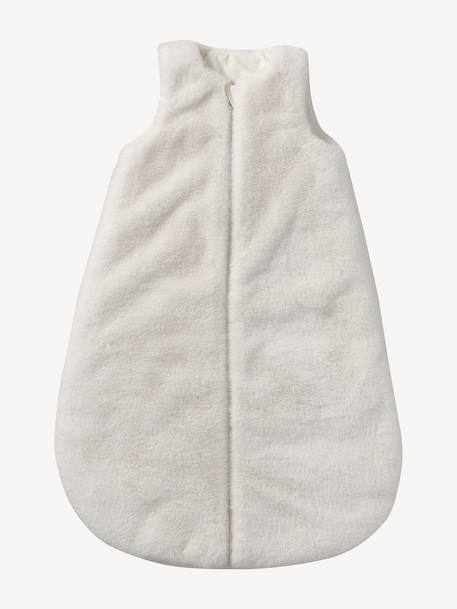 Gigoteuse hiver manches amovibles en fausse fourrure écru - vertbaudet enfant 