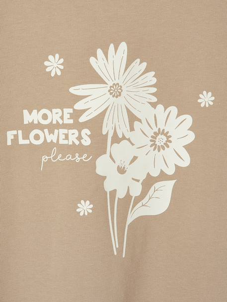 Set van 3 BASICS meisjesshirts met lange mouwen antraciet+groengrijs+koraal+roze (poederkleur) - vertbaudet enfant 