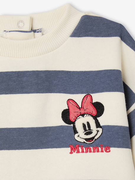 Ensemble bébé sweat-shirt + legging Disney Minnie rayé bleu - vertbaudet enfant 