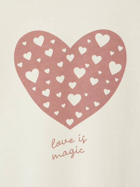 Lot de 2 tee-shirts BASICS fille manches longues bois de rose - vertbaudet enfant 