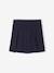 Jupe fille plissée maille piquée gris chiné+marine - vertbaudet enfant 