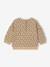 Sweater met luipaardprint taupe+vanille - vertbaudet enfant 