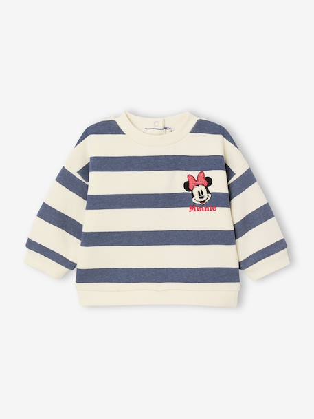 Ensemble bébé sweat-shirt + legging Disney Minnie rayé bleu - vertbaudet enfant 
