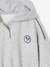 Sweat court à capuche sport fille gris chiné - vertbaudet enfant 