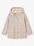 Bedrukte meisjesregenjas met capuchon groengrijs+vanille - vertbaudet enfant 