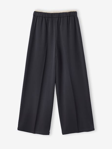 Pantalon large tailleur fille anthracite - vertbaudet enfant 