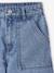 Wijde jeans met timmermanszakken voor meisjes JONEN denimgrijs+middenblauw - vertbaudet enfant 