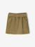 Jupe fille velours style paperbag beige doré+bleu grisé+olive+prune - vertbaudet enfant 