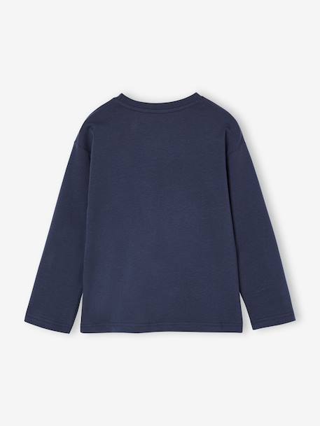 T-shirt garçon manches longues sequins réversibles marine - vertbaudet enfant 