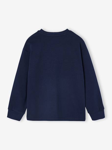 Tee-shirt manches longues motif bouclette garçon marine - vertbaudet enfant 