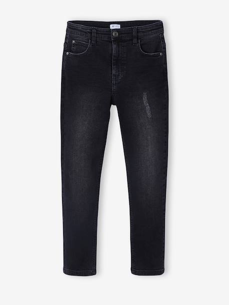 Jean slim garçon effet destroy denim black+stone - vertbaudet enfant 