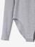 Body manches longues en maille côtelée fille gris chiné - vertbaudet enfant 