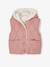 Doudoune fille sans manches réversible bois de rose - vertbaudet enfant 