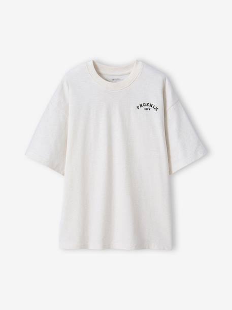 Oversized T-shirt Phoenix JONEN gemêleerd wit - vertbaudet enfant 