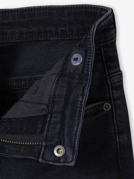 Slim fit jeans met destroyed effect JONEN stone+zwart denim - vertbaudet enfant 