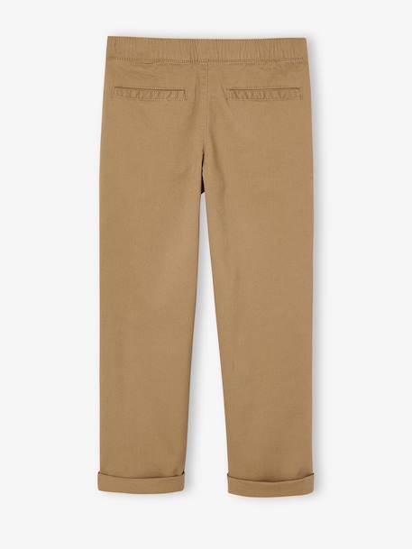 Pantalon garçon esprit chino coupe loose beige - vertbaudet enfant 