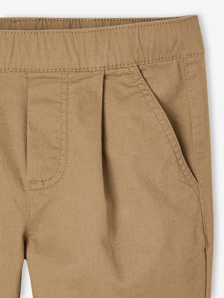 Pantalon garçon esprit chino coupe loose beige - vertbaudet enfant 