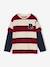 Tee-shirt rayé effet double manches rayé rouge+rayé vert - vertbaudet enfant 
