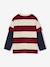 Tee-shirt rayé effet double manches rayé rouge+rayé vert - vertbaudet enfant 