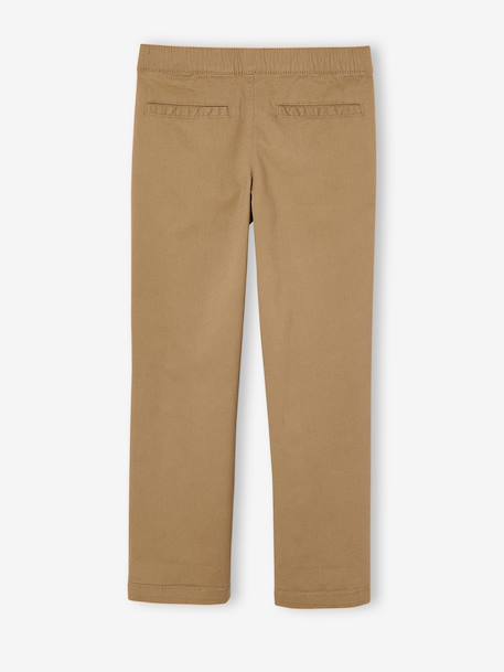 Pantalon garçon esprit chino coupe loose beige - vertbaudet enfant 