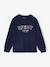 Tee-shirt manches longues motif bouclette garçon marine - vertbaudet enfant 