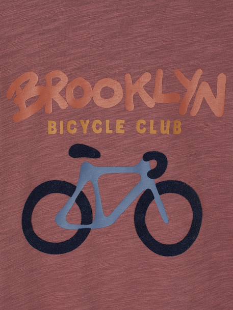 T-shirt manches longues floqué garçon bois de rose - vertbaudet enfant 