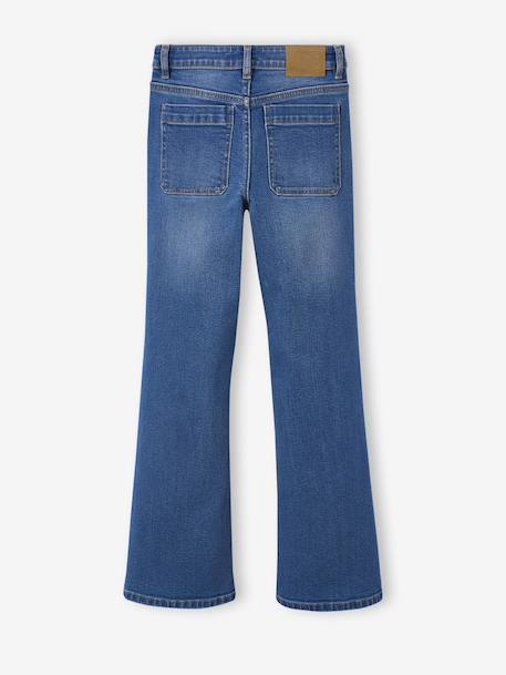 Flare jeans voor meisjes JONEN middenblauw - vertbaudet enfant 