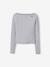 Lot de 2 t-shirts en côtes fille gris chiné - vertbaudet enfant 