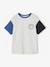 T-shirt manches courtes contrastées garçon gris chiné - vertbaudet enfant 