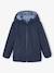 Blouson garçon réversible bleu grisé+bleu océan - vertbaudet enfant 