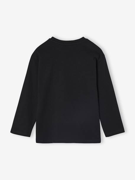 T-shirt manches longues garçon noir - vertbaudet enfant 