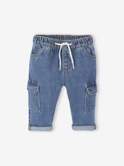 -Pantalon battle bébé en denim