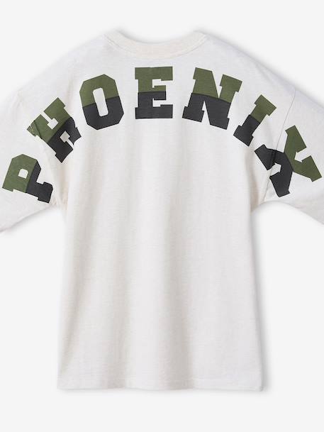 Oversized T-shirt Phoenix JONEN gemêleerd wit - vertbaudet enfant 