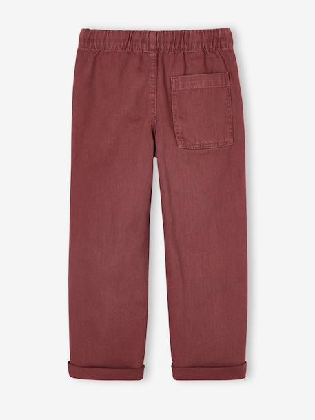 Pantalon garçon  fluide facile à enfiler garçon bleu nuit+terracotta - vertbaudet enfant 