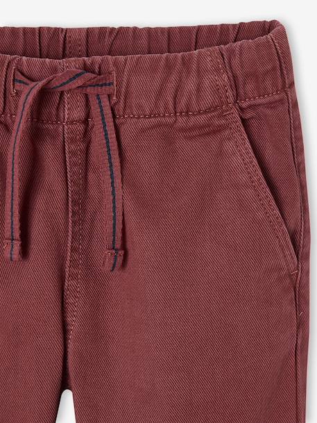 Pantalon garçon  fluide facile à enfiler garçon bleu nuit+terracotta - vertbaudet enfant 