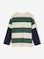 Tee-shirt rayé effet double manches rayé rouge+rayé vert - vertbaudet enfant 
