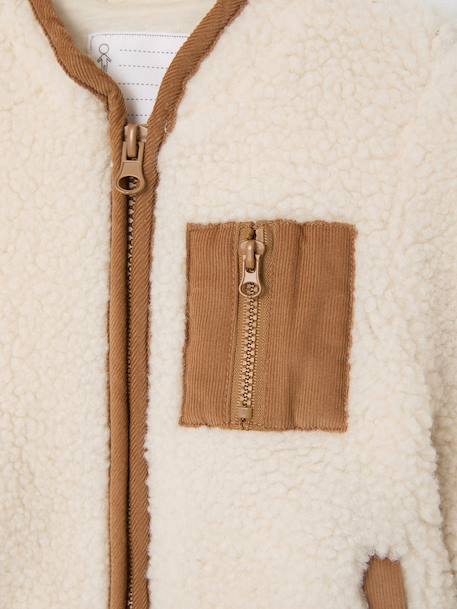 Parka 3 en 1 bébé avec gilet amovible en sherpa vert sapin - vertbaudet enfant 