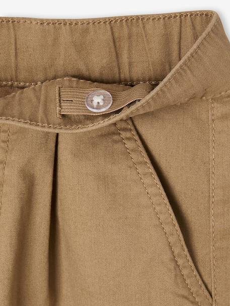 Pantalon garçon esprit chino coupe loose beige - vertbaudet enfant 