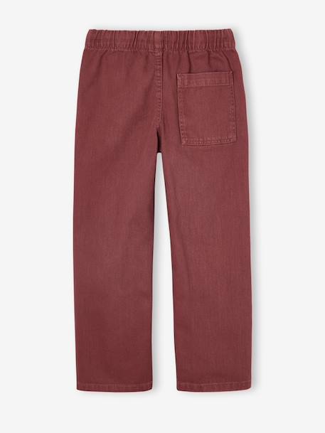 Pantalon garçon  fluide facile à enfiler garçon bleu nuit+terracotta - vertbaudet enfant 