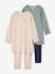 Set van 2 nachtjurk + legging voor meisjes Bloemen lichtroze - vertbaudet enfant 