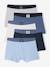 Set van 5 effen boxershorts voor jongens blauw - vertbaudet enfant 