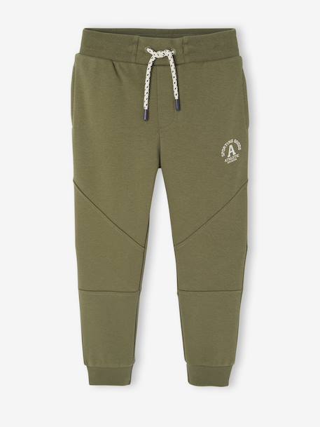 Joggingbroek jongen Athletic antraciet+chocoladebruin+kaki+korstmos - vertbaudet enfant 