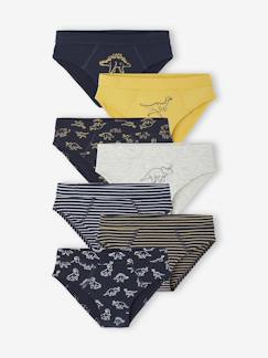 Jongens-Ondergoed-Set van 7 slipjes voor jongens Dino 