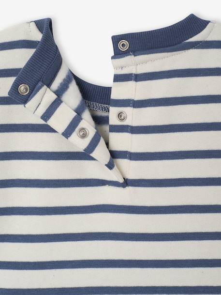 Ensemble sweat-shirt + pantalon bébé bleu grisé - vertbaudet enfant 