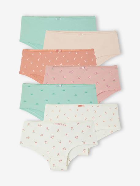 Lot de 7 Shorties Fille rose - vertbaudet enfant 