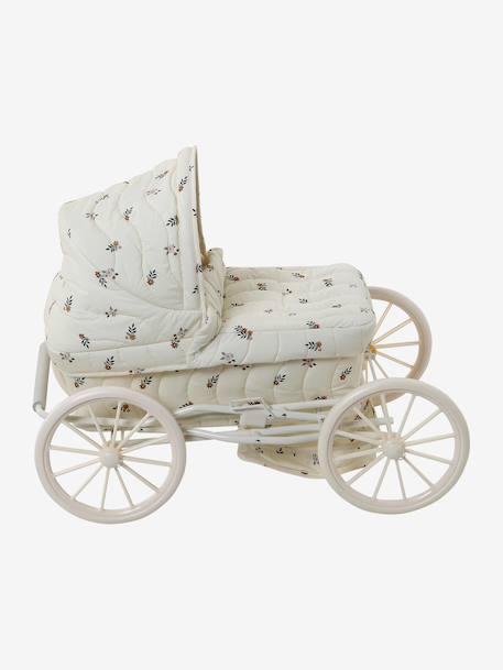 Landau pour poupon RETRO FLOWER écru - vertbaudet enfant 