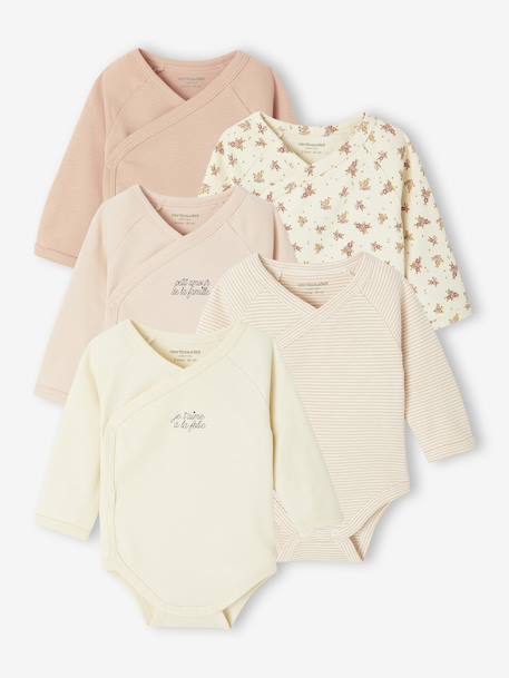 Bébé-Lot de 5 bodies ouverture naissance